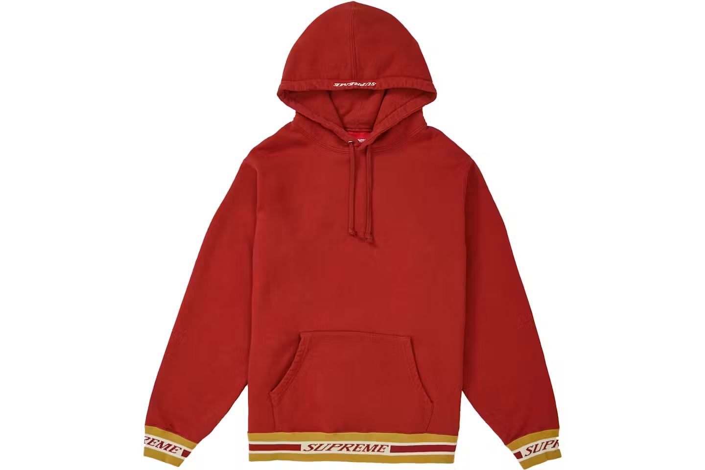 Supreme Striped Rib Hooded Sweatshirt
