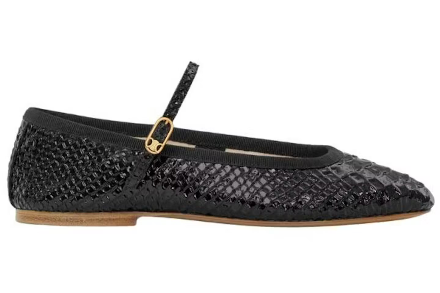 Celine Mary Jane Ballerina Les Ballerines Black (Womens)
