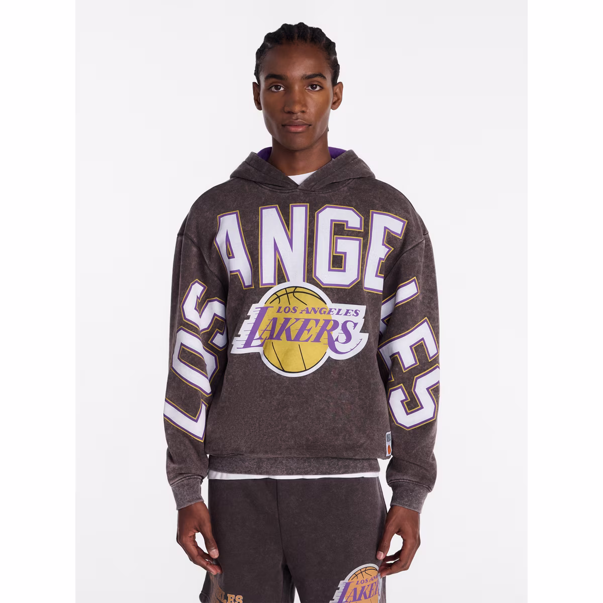 Men's & Big Men's Los Angeles Lakers Oversized Graphic Hoodie, Sizes XS–4XLT