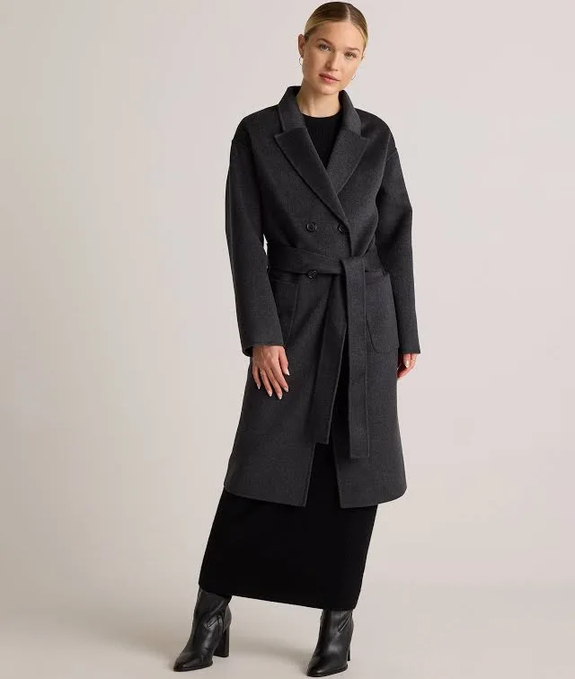 Women's Quince 100% Mongolian Cashmere Double-Faced Wrap Coat