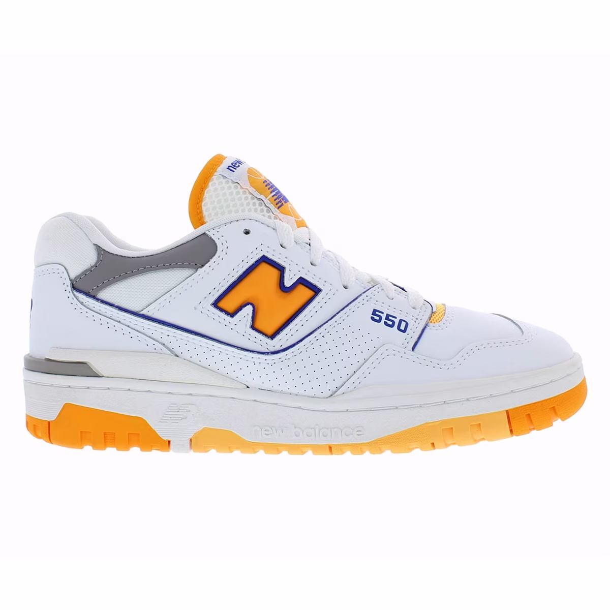 550 Leather Mens Shoes Size 13 - White/Orange