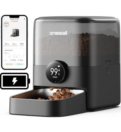 OneIsAll Cordless Wi-Fi Automatic Cat Feeder