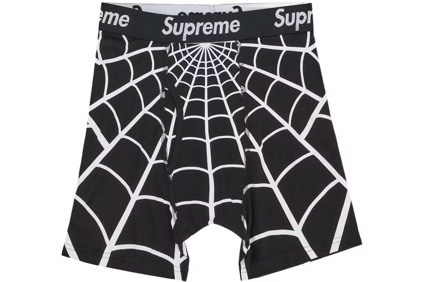 Supreme Hanes Spider-Man Boxer Briefs (2 Pack) Black