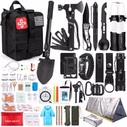 KAQINU 250-Piece Emergency Survival Kit with Molle System Bag