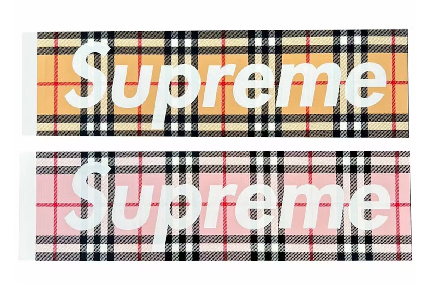 Supreme x Burberry Box Logo Sticker