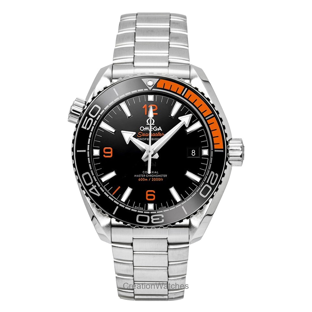 Omega Seamaster Planet Ocean Stainless Steel Black Dial Automatic Diver's 215.30.44.21.01.002 600M Men's Watch
