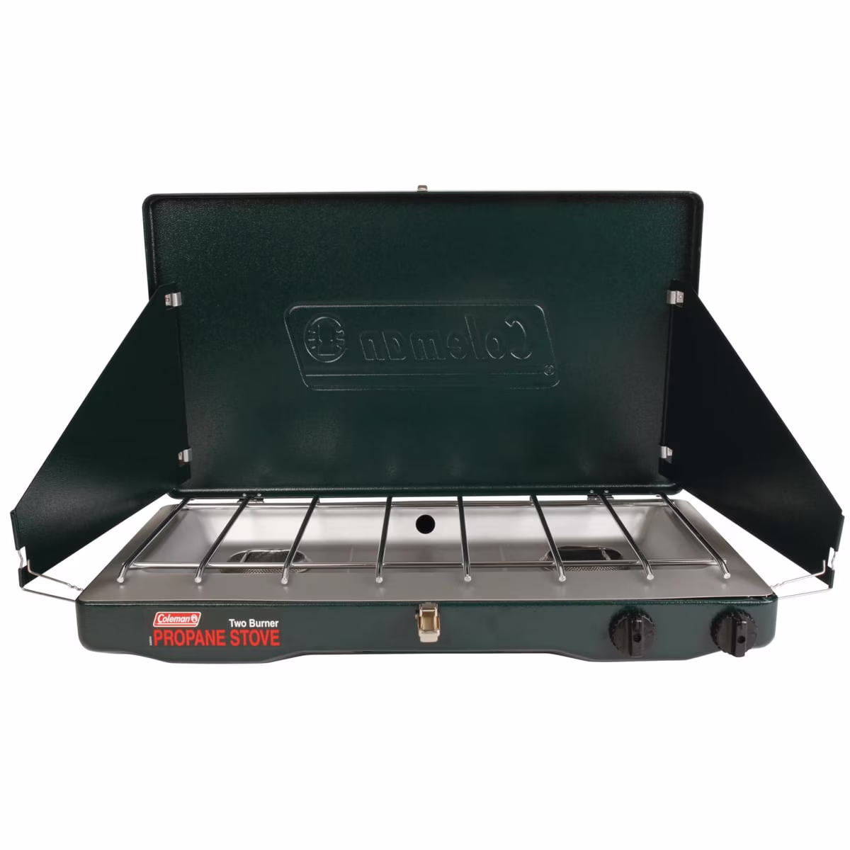 Coleman Matchlight 10,000 BTU 2-Burner Propane Stove, Black