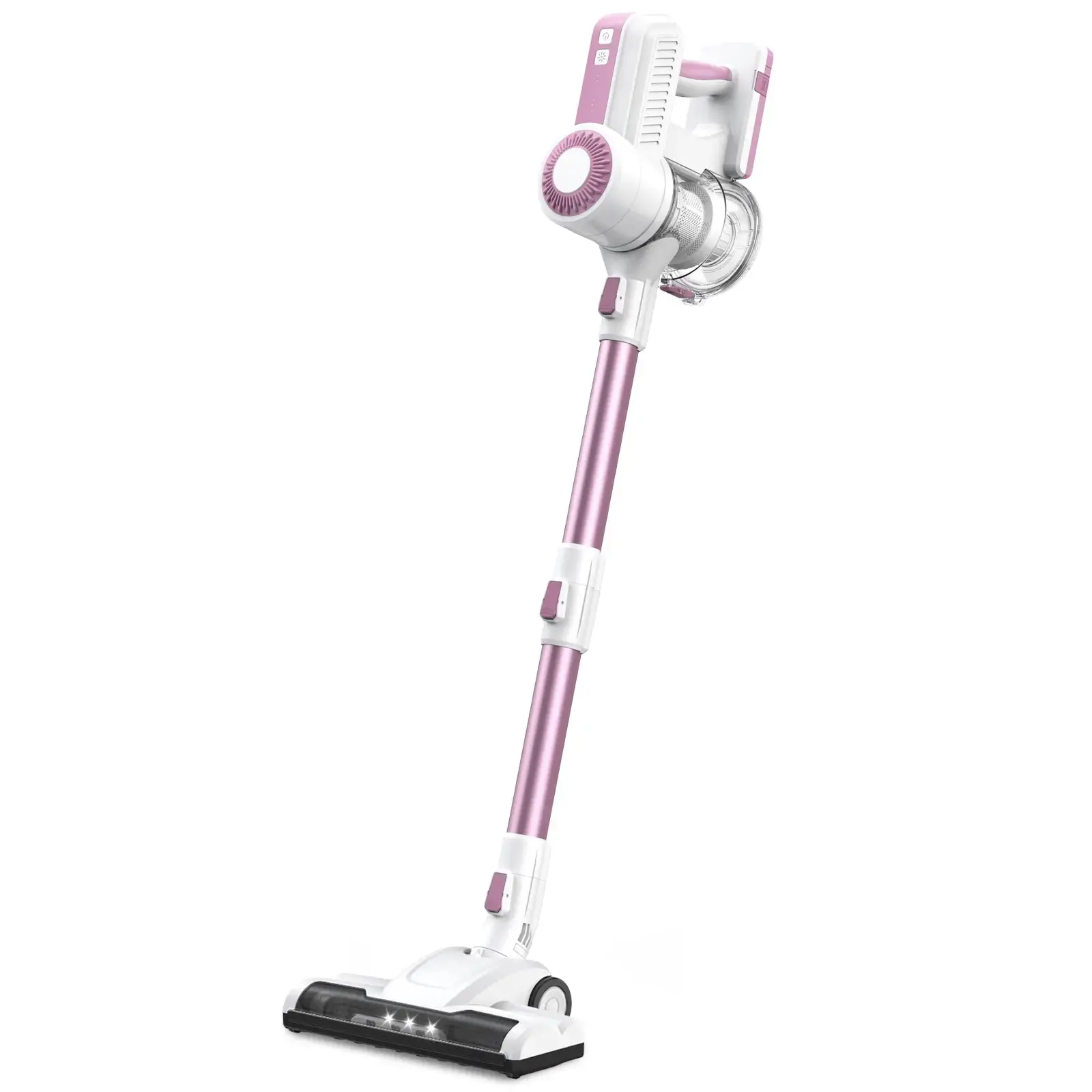 MOOSOO 6-in-1 Lightweight Cordless Stick Vacuum Cleaner L12 Pink