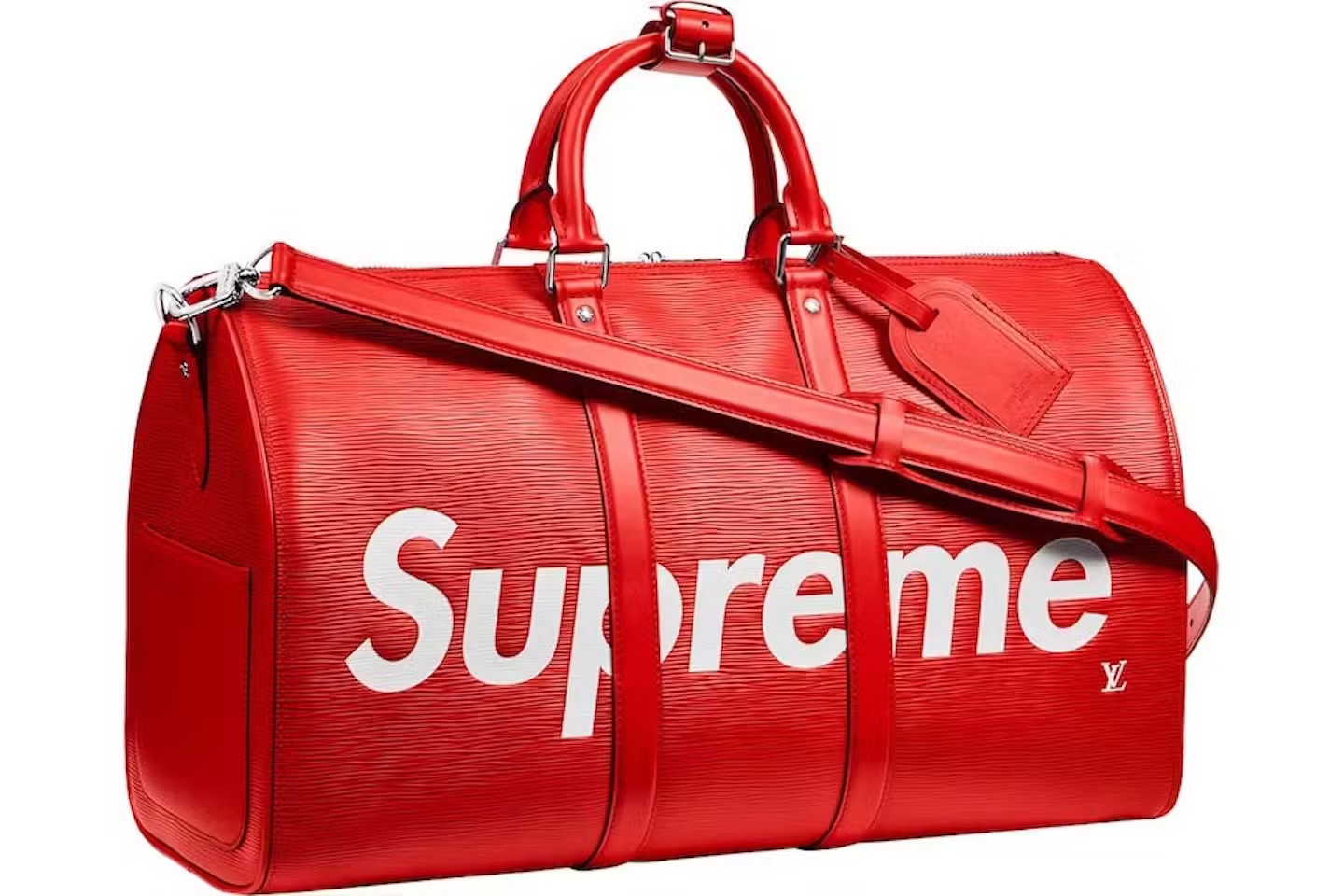 Louis Vuitton x Supreme Keepall 45 Red Epi Leather