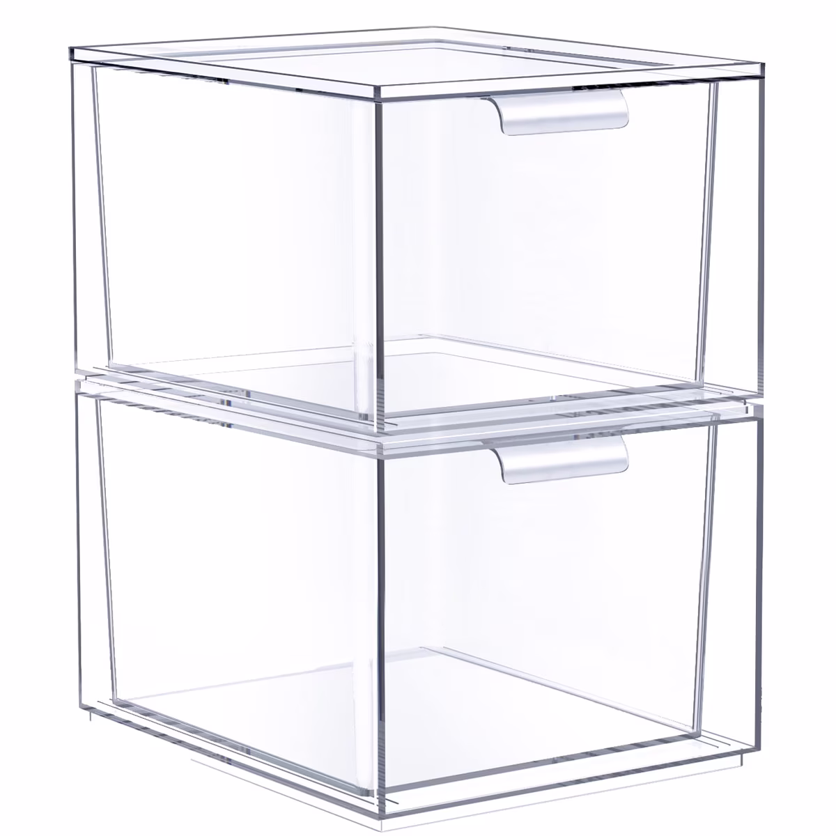 Sorbus Stackable Clear Acrylic Storage Drawers (Set of 2)