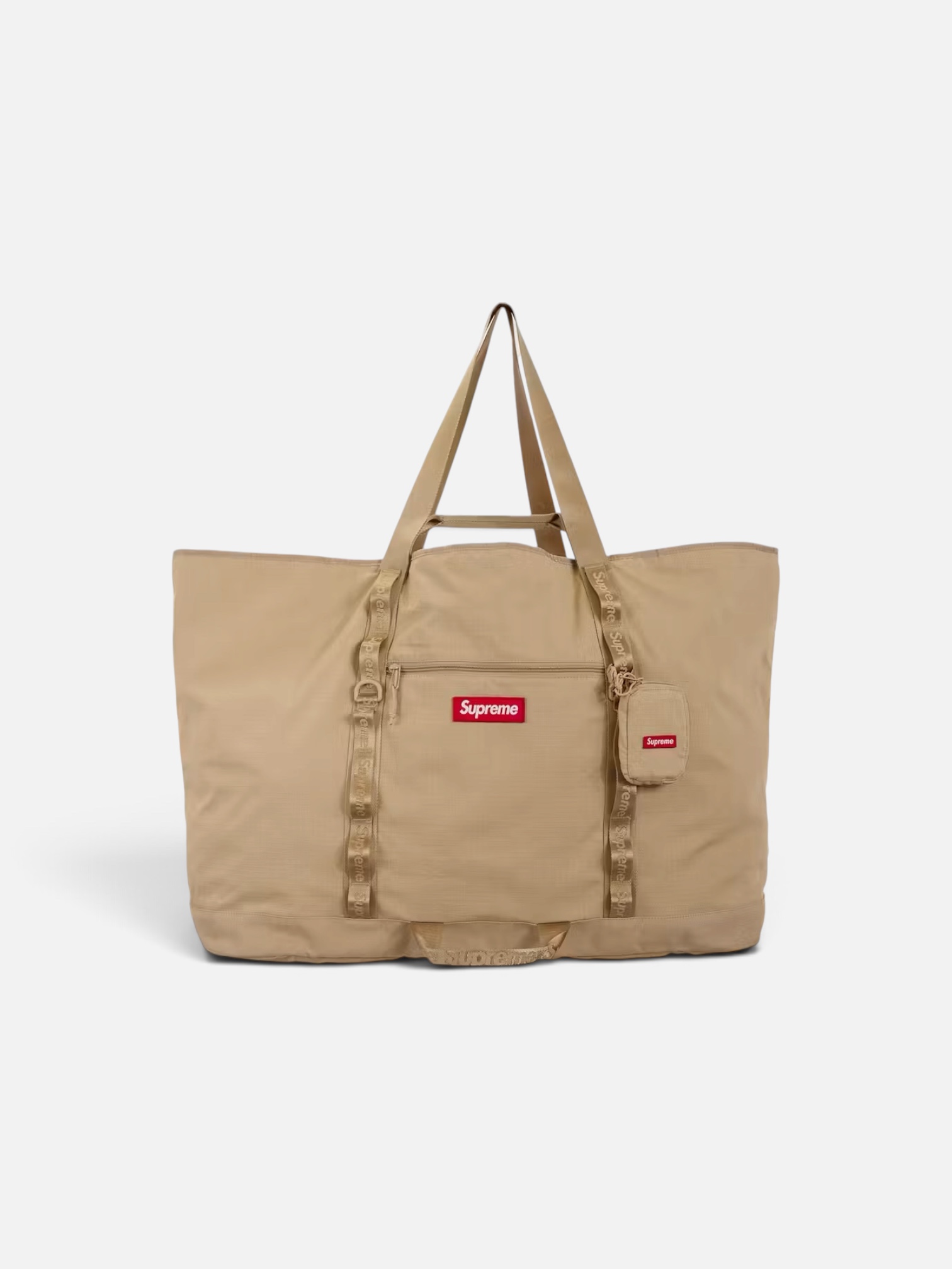 Supreme X-Large Tote Bag + Utility Pouch - Tan