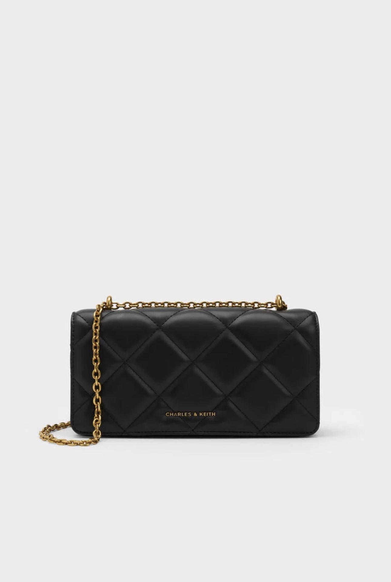 CHARLES & KEITH Paffuto Quilted Wallet On Chain