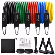 150lb Resistance Band Set with Door Anchor and Handles
