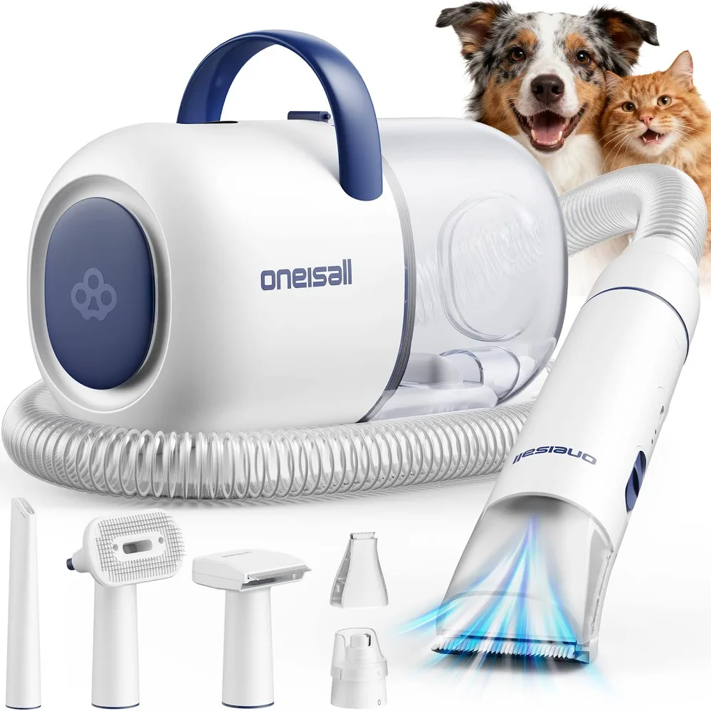 OneIsAll Cordless Dog Grooming Vacuum Kit