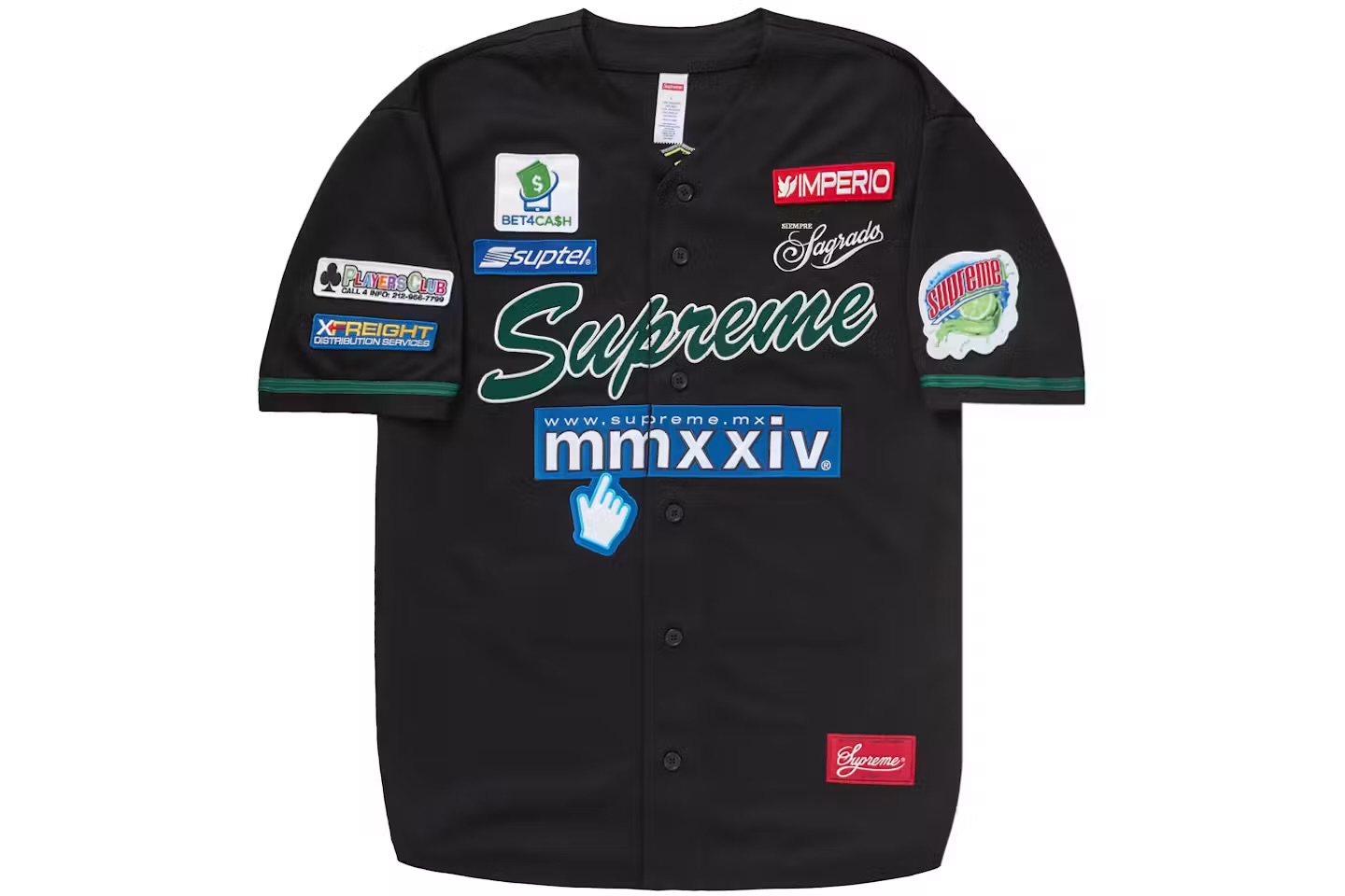 Supreme SS24 Chosen One Baseball Jersey "Black" 球衣 黑色