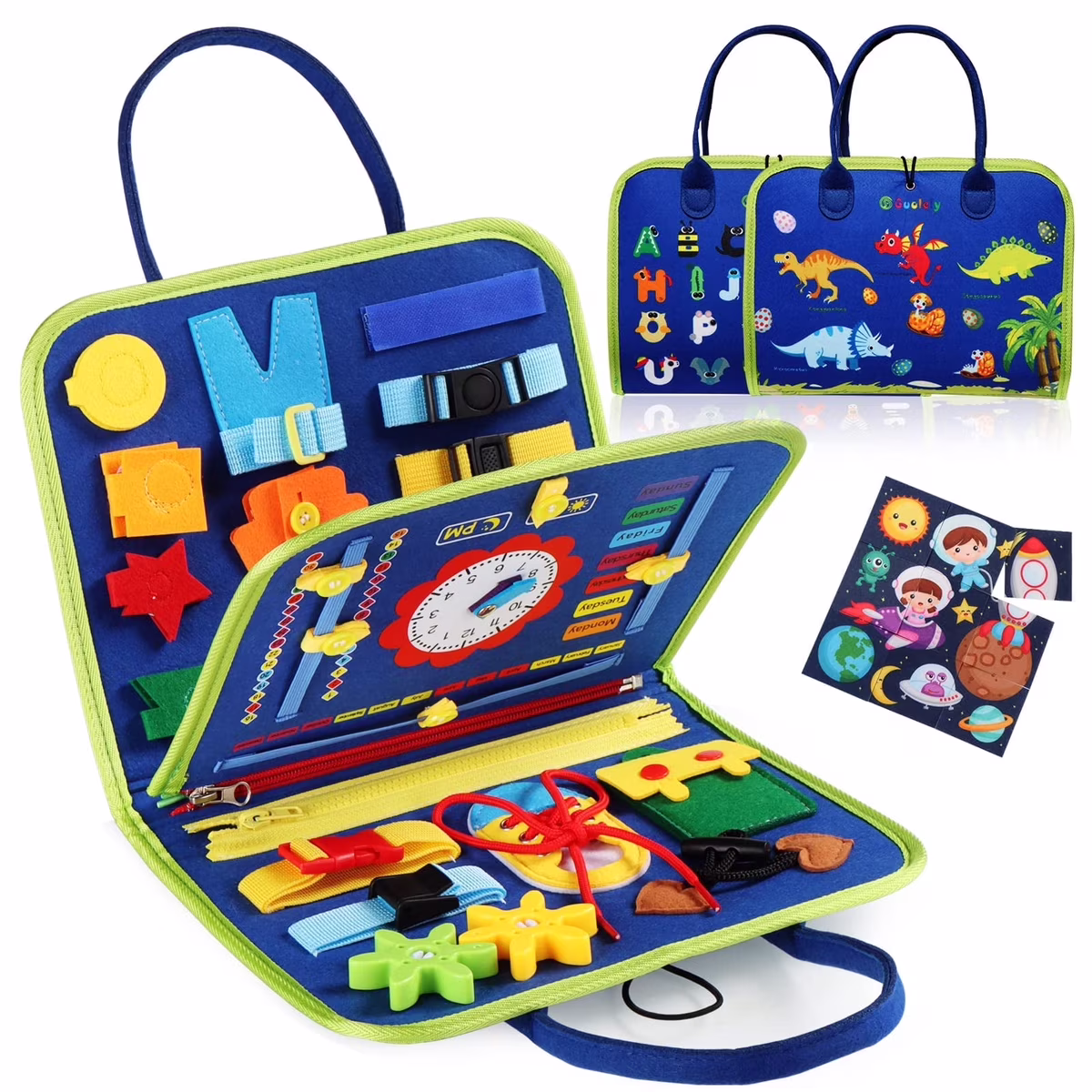 Montessori Busy Board Travel Toy for Toddlers