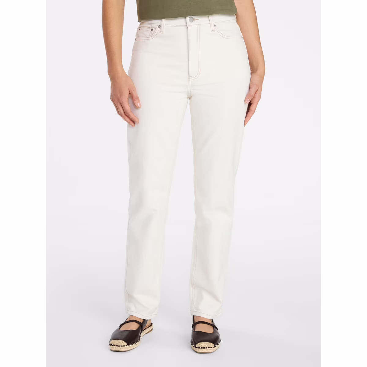 Women's High Rise Straight Leg Jeans