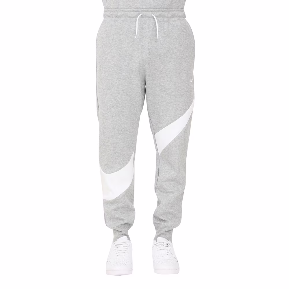 Men's Nike Sportswear Swoosh Tech Fleece Pants - Gray/White (Size S)