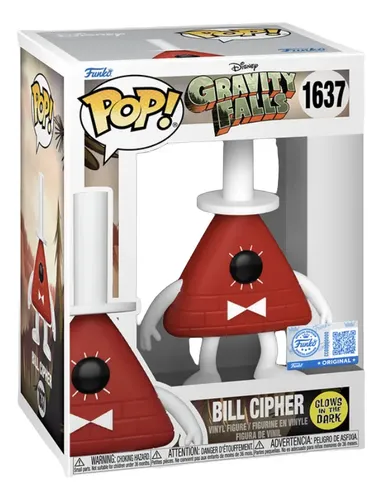 Funko Gravity Falls Bill Cipher US Exclusive Glow-in-the-Dark Pop! Vinyl Figure