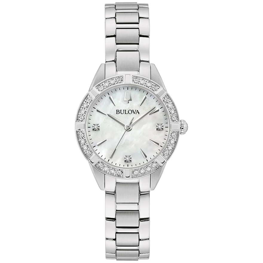 Ladies' Bulova Sutton Stainless Steel Diamond Watch ( 96R253)